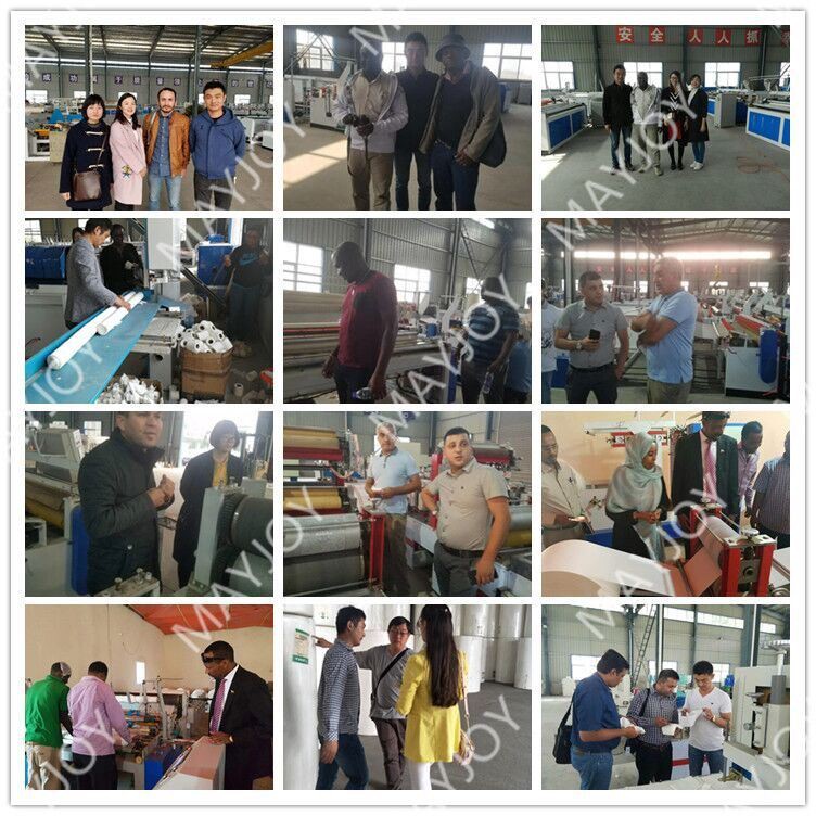 Full automatic toilet paper roll making line/production line with good quality 